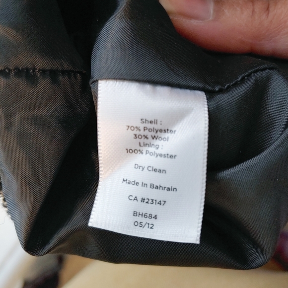 Talbots Wool Blend Herringbone Pants Size 18W Work Wear Career Classic - Picture 7 of 7